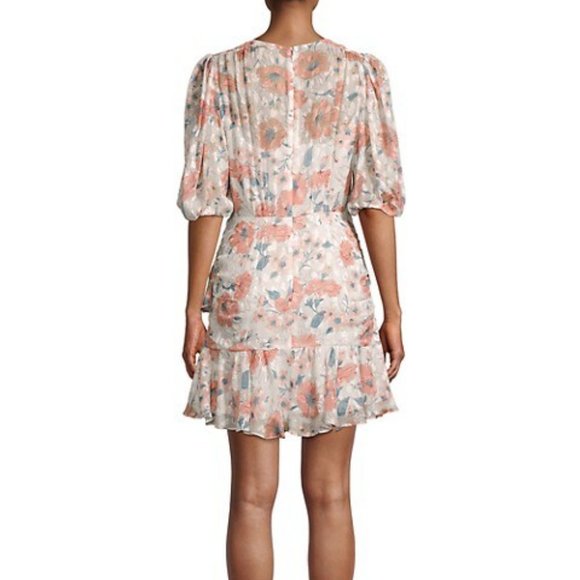 REBECCA TAYLOR Amelie Silk-Blend Floral Dress - Picture 3 of 8